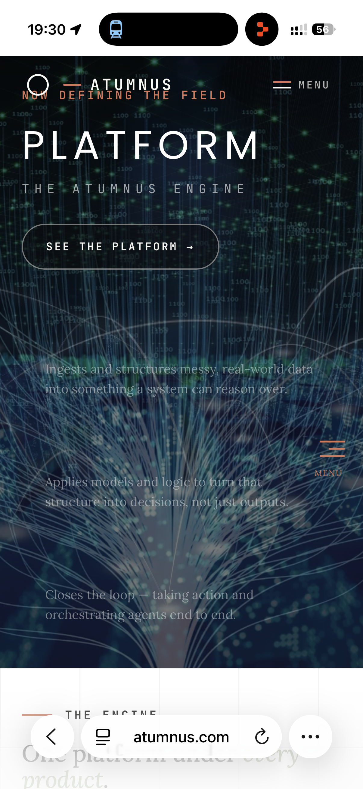 Platform - the Atumnus Engine. Now defining the field.