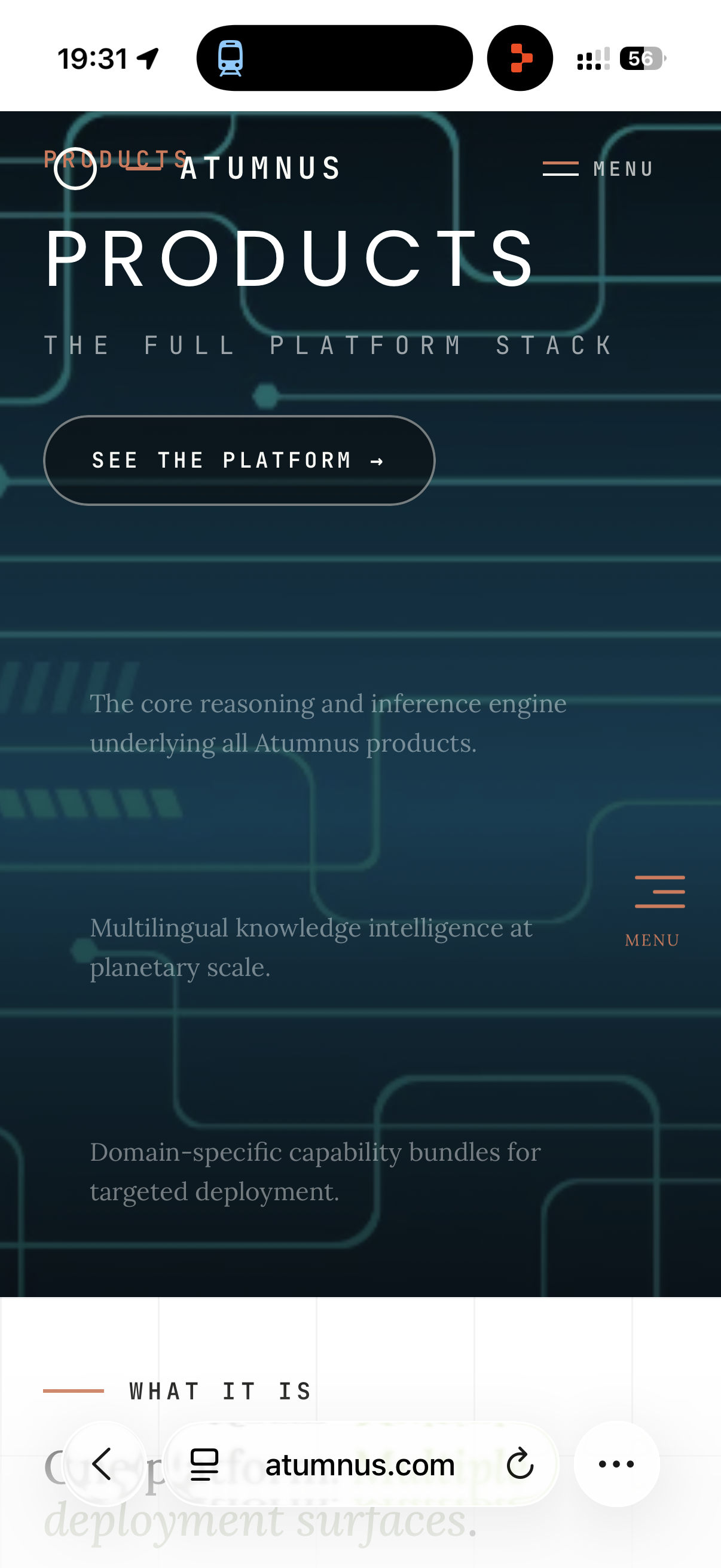 Products - the full platform stack