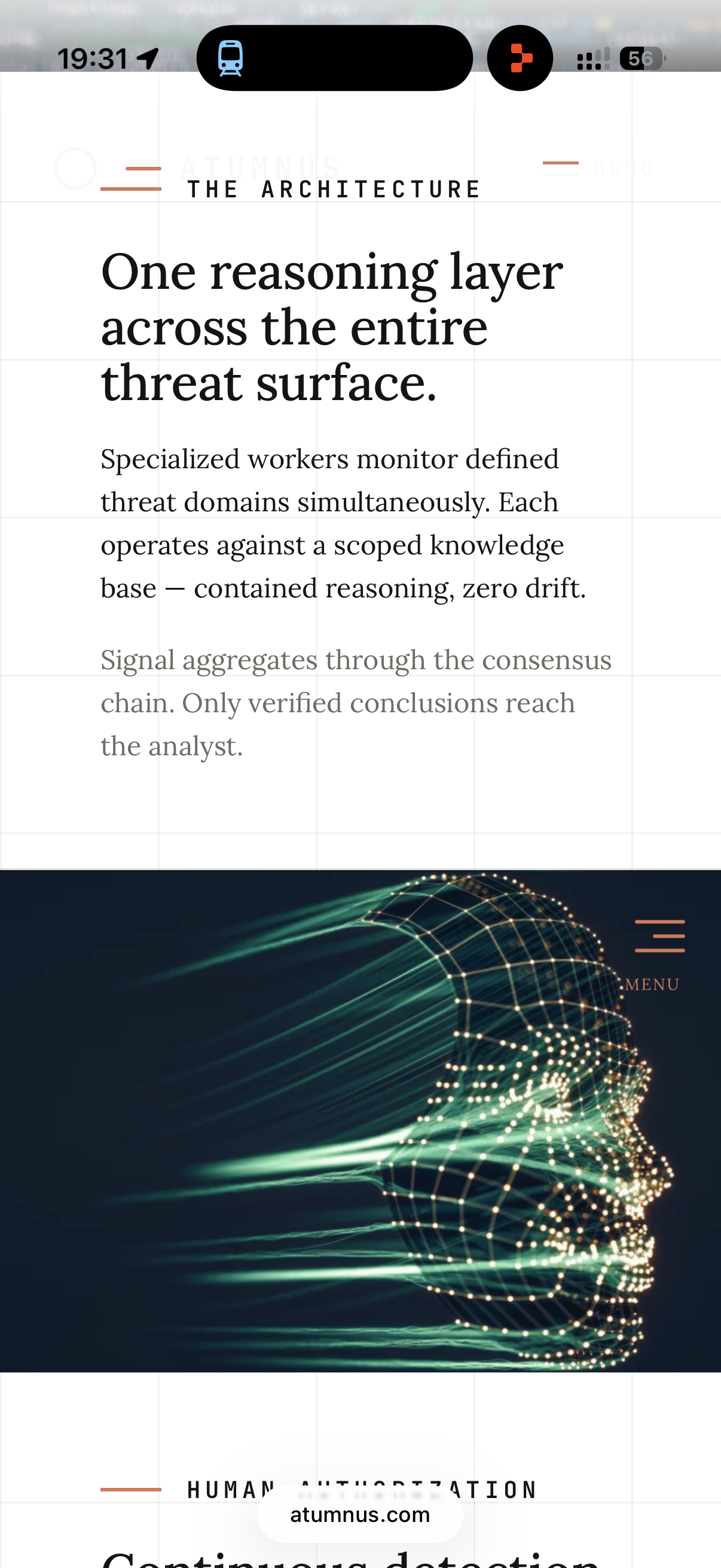 One reasoning layer across the threat surface - scoped workers, zero drift
