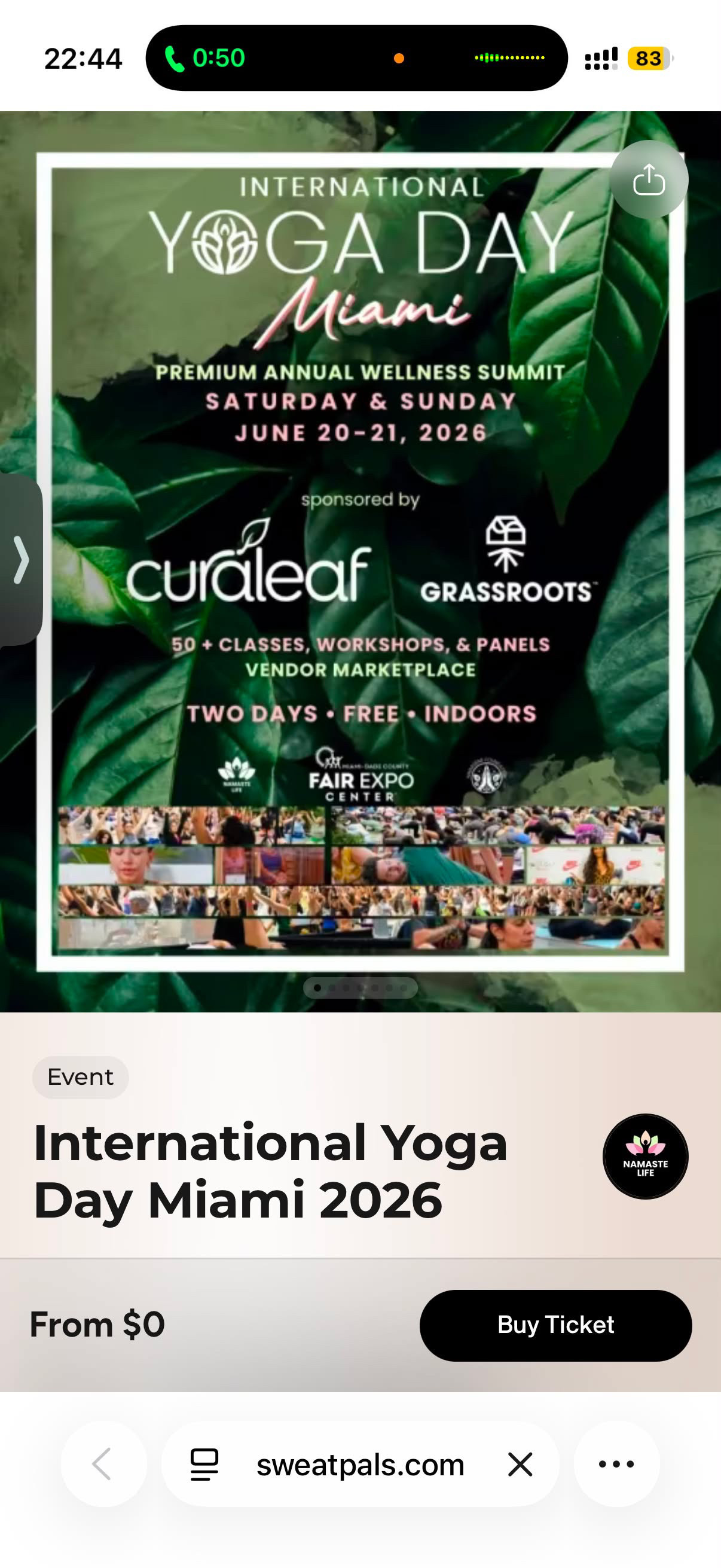 International Yoga Day Miami 2026, Miami-Dade County Fair Expo Center, June 20 to 21 2026