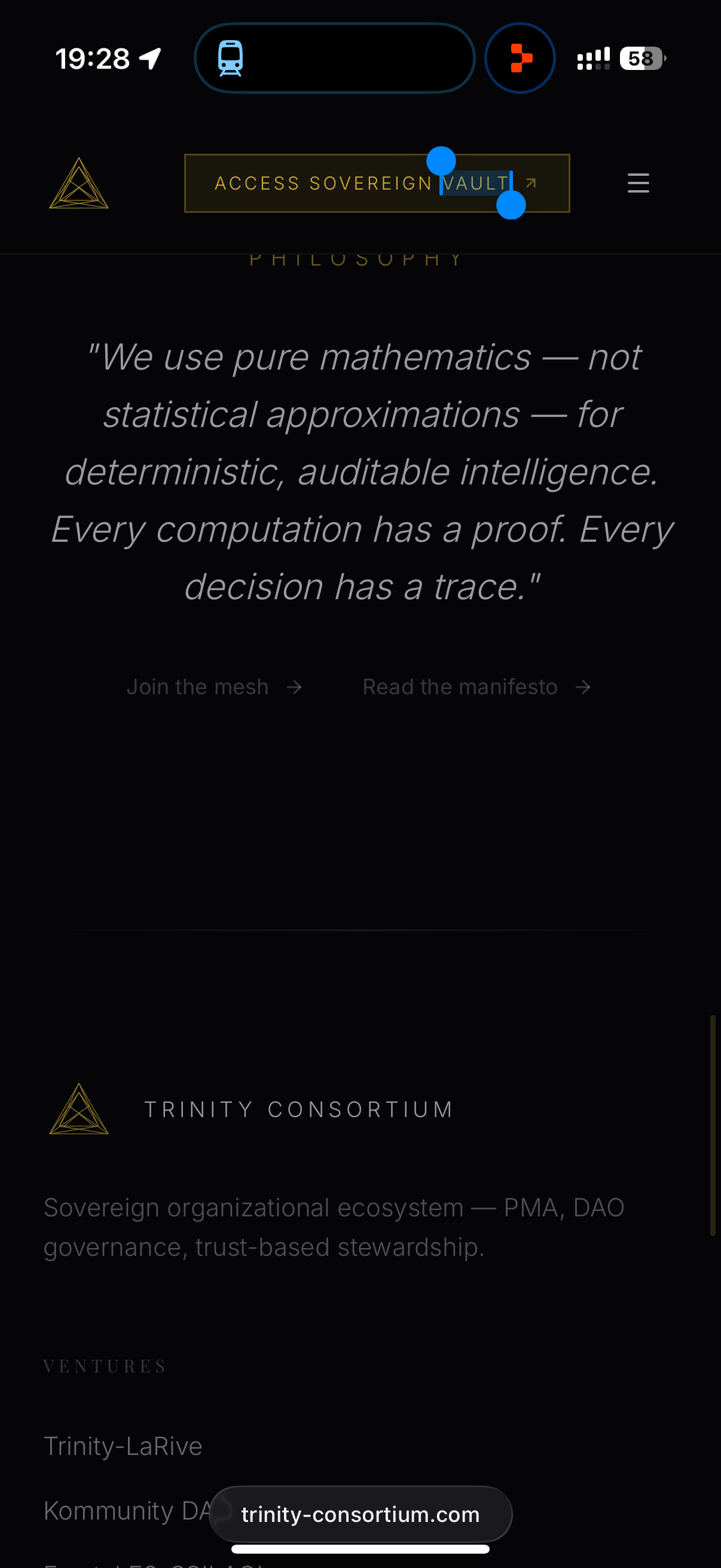 Pure mathematics: deterministic, auditable intelligence